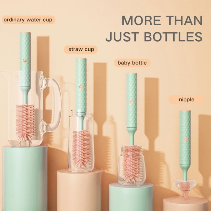 Electric Bottle Cleaner for Baby Bottles Brush set